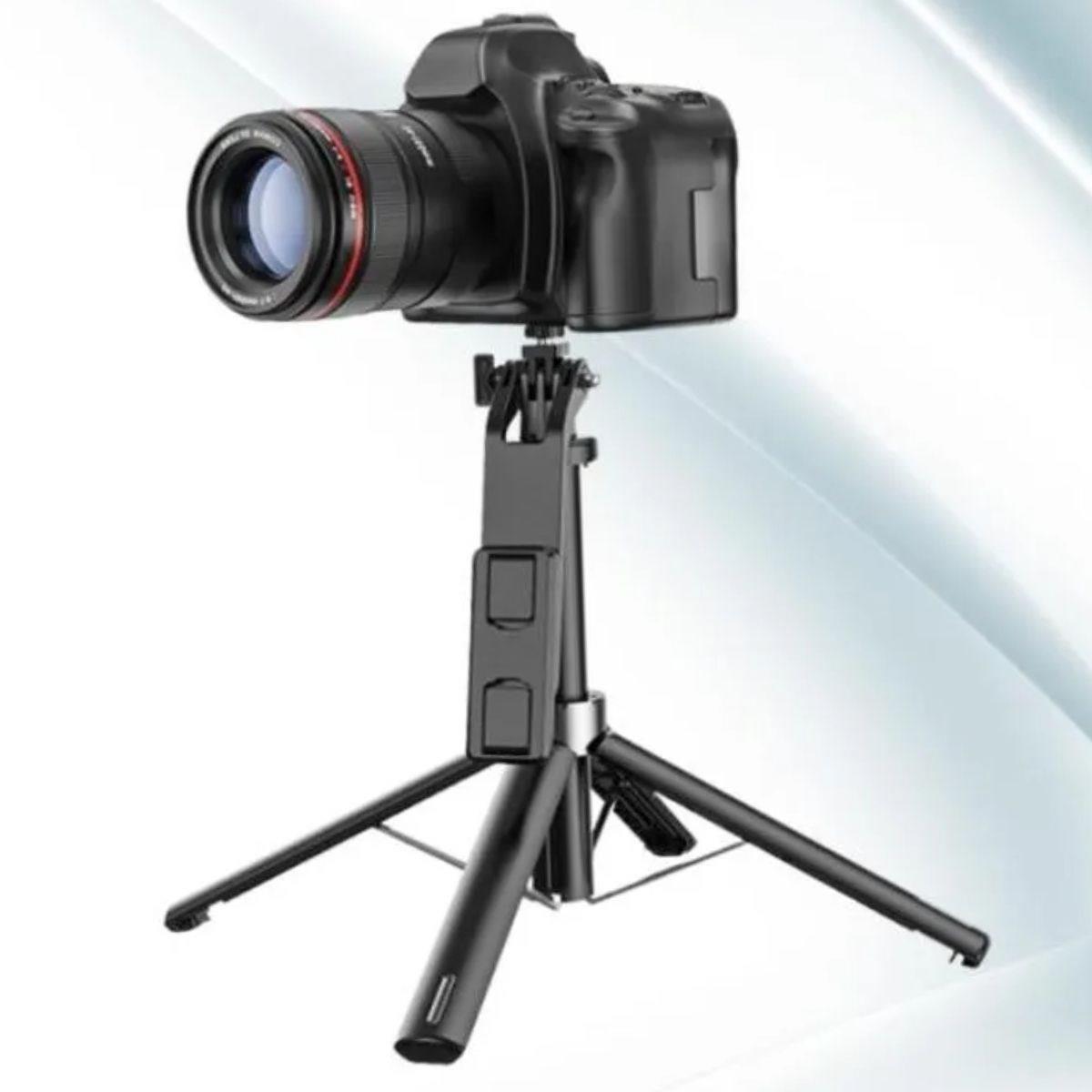 Fotoğraf Makinası ve Telefon Takılabilen 2si 1 Arada 2.2m Uzayan Selfie Çubuğu Kumandalı Tripod (4812) Fotoğraf Makinası ve Telefon Takılabilen 2si 1 Arada 2.2m Uzayan Selfie Çubuğu Kumandalı Tripod (4812)