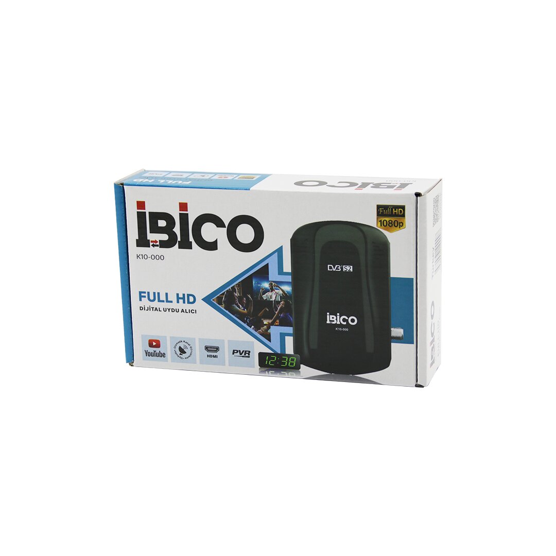 FULL HD DİJİTAL UYDU ALICISI HDMI - AV - Rs232 WİFİ - YOUTUBE 1080P OTOMATİK KANAL GÜNCELLEME K10-000 (4812)