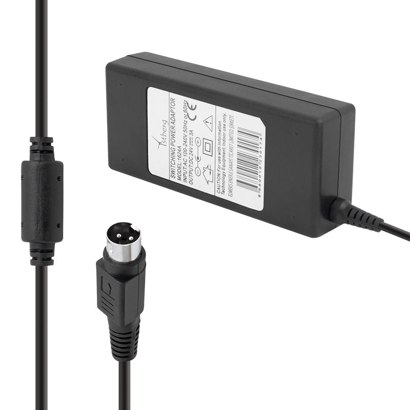 FULLY 1605K 24 VOLT - 3 AMPER 3 PİNLİ PLASTİK KASA MASAÜSTÜ PRINTER ADAPTÖR (4812)