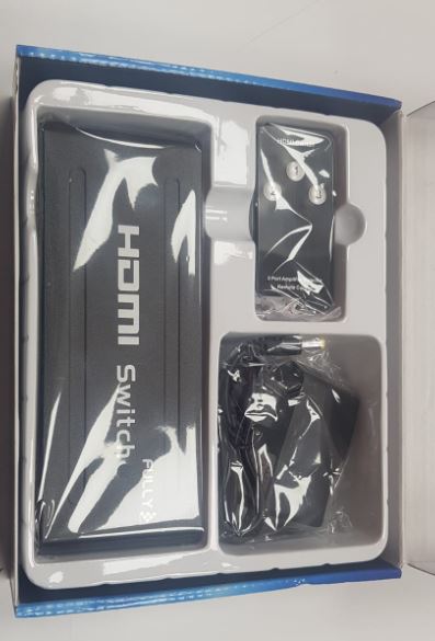 FULLY G-538H 3 GİRİŞ 1 ÇIKIŞ HDMI SWITCHER TOPLAYICI METAL KASA ADAPTÖRLÜ (4812)