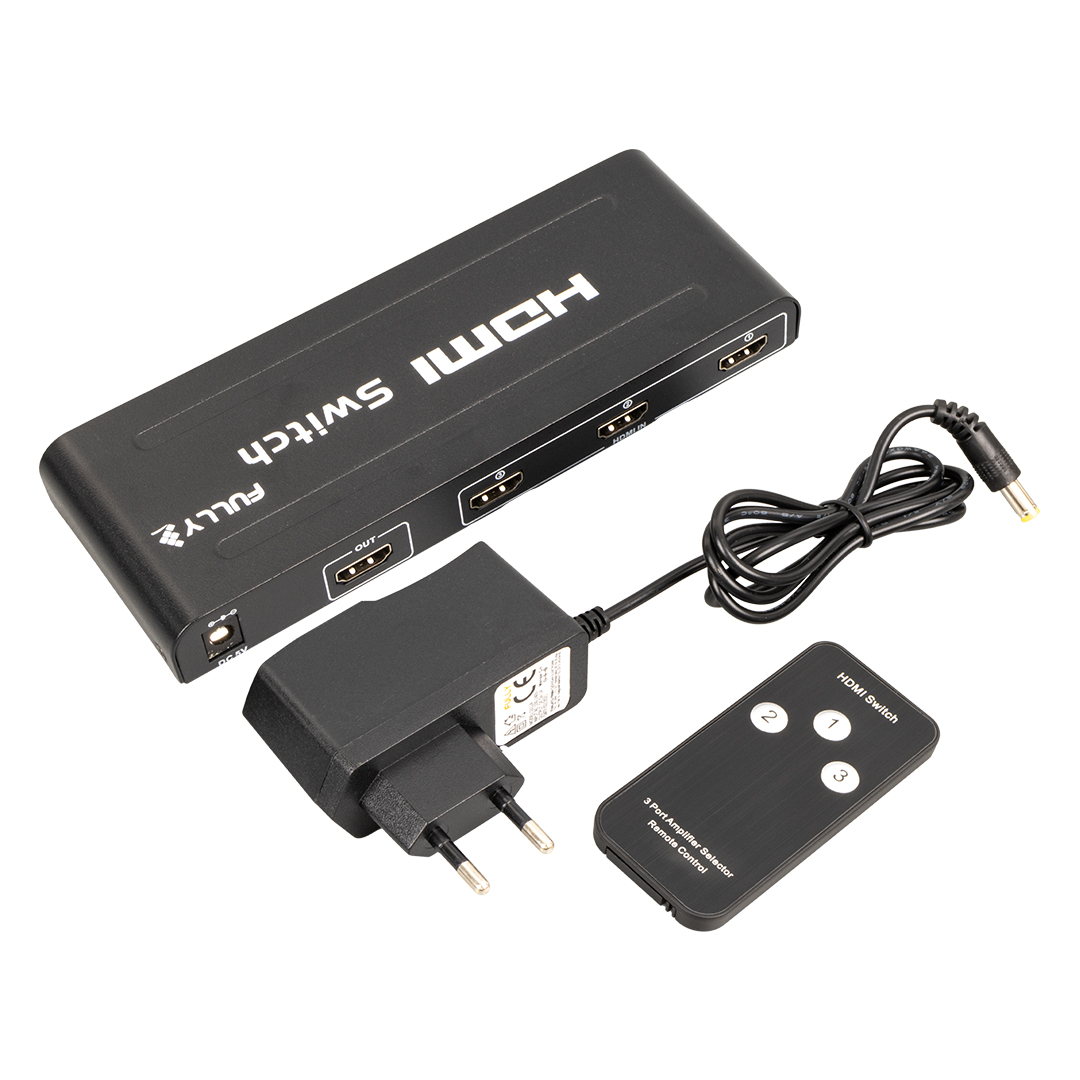 FULLY G-538H 3 GİRİŞ 1 ÇIKIŞ HDMI SWITCHER TOPLAYICI METAL KASA ADAPTÖRLÜ (4812) FULLY G-538H 3 GİRİŞ 1 ÇIKIŞ HDMI SWITCHER TOPLAYICI METAL KASA ADAPTÖRLÜ (4812)