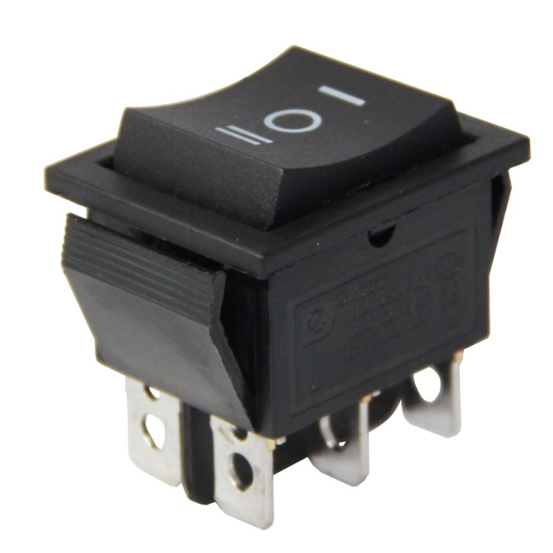 GENİŞ IŞIKSIZ 6 PINLI YAYLI ANAHTAR (MOM-OFF-MOM) IC-110 (4812)