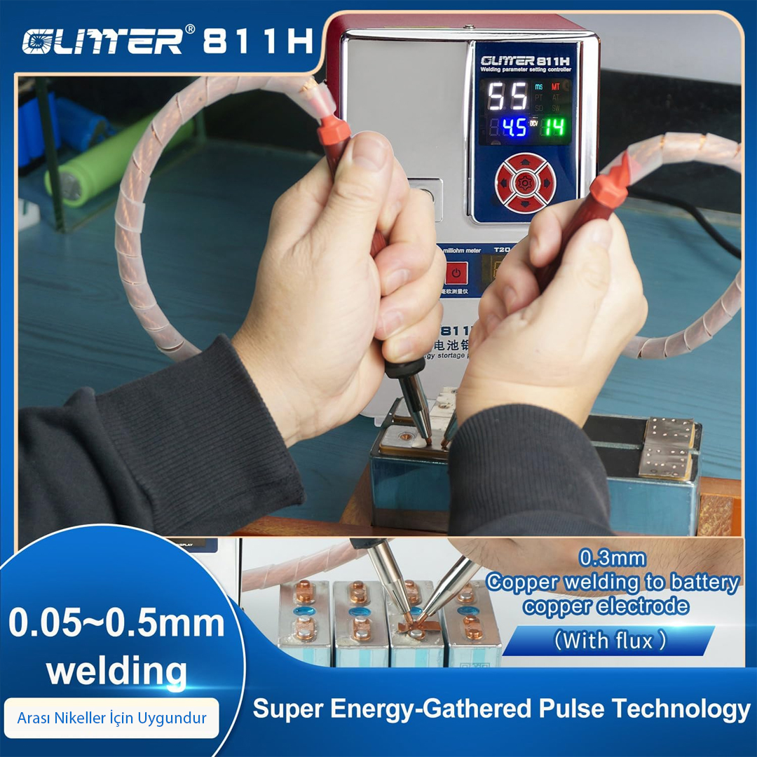 GLİTTER 811H ŞARJLI PİL PROFESYONEL BAKIR - NİKEL PUNTA KAYNAK MAKİNESİ 36KW/42KW 7000A (4812) GLİTTER 811H ŞARJLI PİL PROFESYONEL BAKIR - NİKEL PUNTA KAYNAK MAKİNESİ 36KW/42KW 7000A (4812)