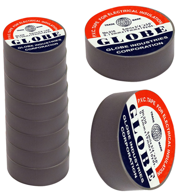 GLOBE İZOLE BANT GRİ 10LUK  0.13MMX19MM (4812)