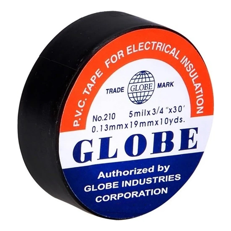 GLOBE İZOLE BANT SİYAH 10LUK  0.13MMX19MM (4812)