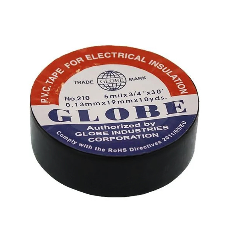 GLOBE İZOLE BANT SİYAH 10LUK  0.13MMX19MM (4812)