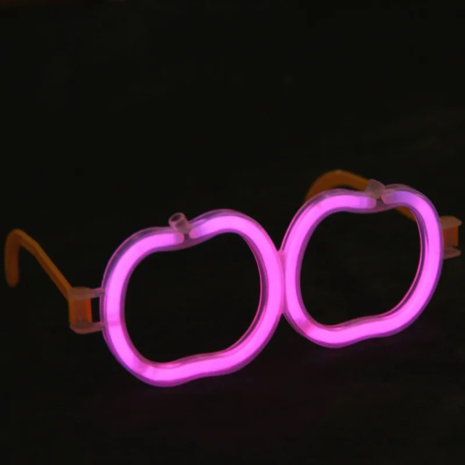 Glow Stick Elma Gözlük - Glow Partisi Gözlüğü - Glow Stick Gözlük 12 Adet (4812)