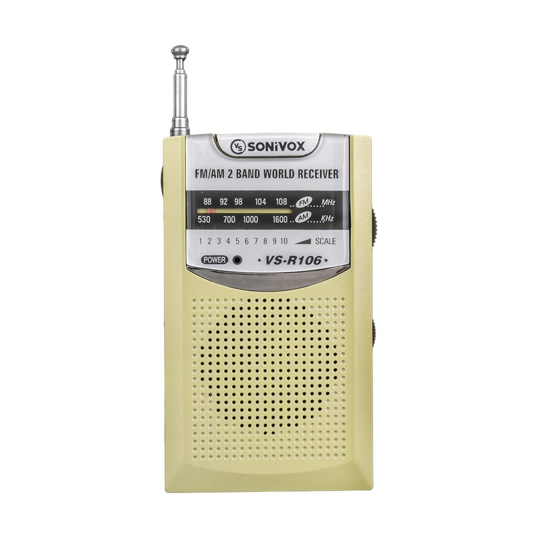 GOLD RENK CEP TİPİ ANALOG FM RADYO VS-R106 (4812)