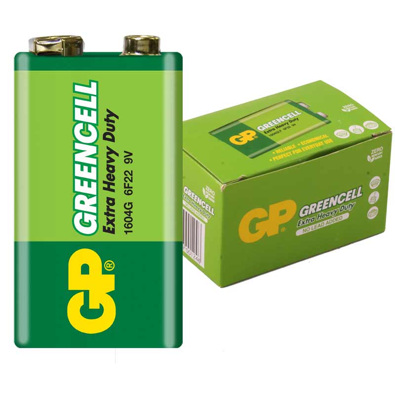GP 1604G-B GREENCELL 9 VOLT PİL (10LU PAKET) (4812)