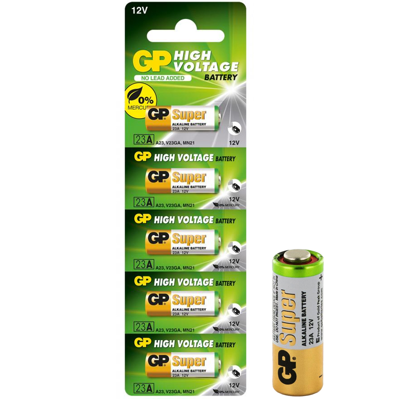 GP 23A 12V KALIN ALARM PİLİ 5Lİ PAKET (4812)