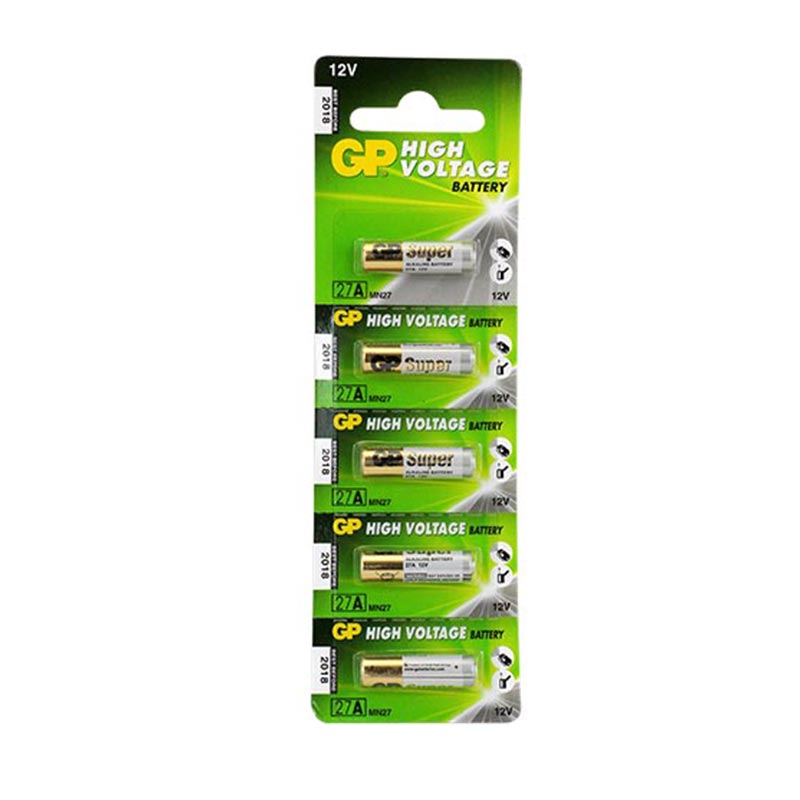 GP 27A 12V İNCE ALARM PİLİ 5Lİ PAKET (4812)