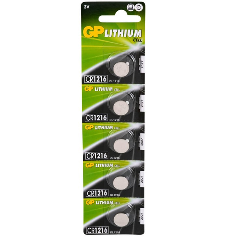 GP CR1216 3 VOLT LİTYUM PİL 5Lİ PAKET FİYAT (4812)