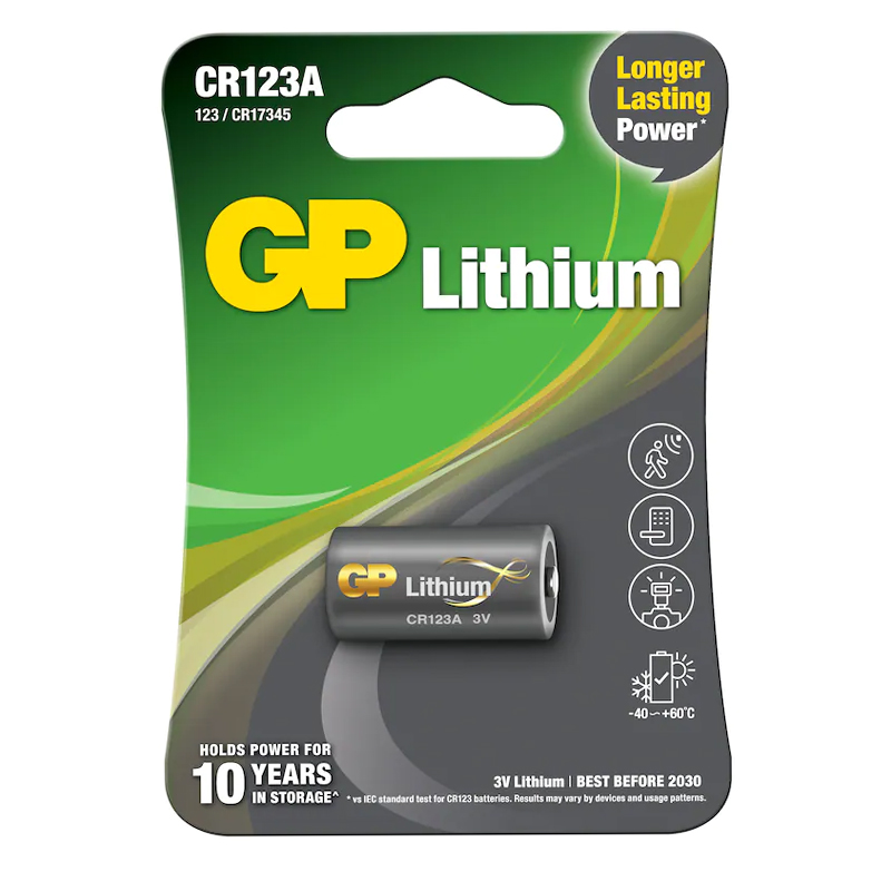 GP CR123A 3 VOLT LİTYUM FOTOĞRAF MAKİNESİ PİLİ (4812)