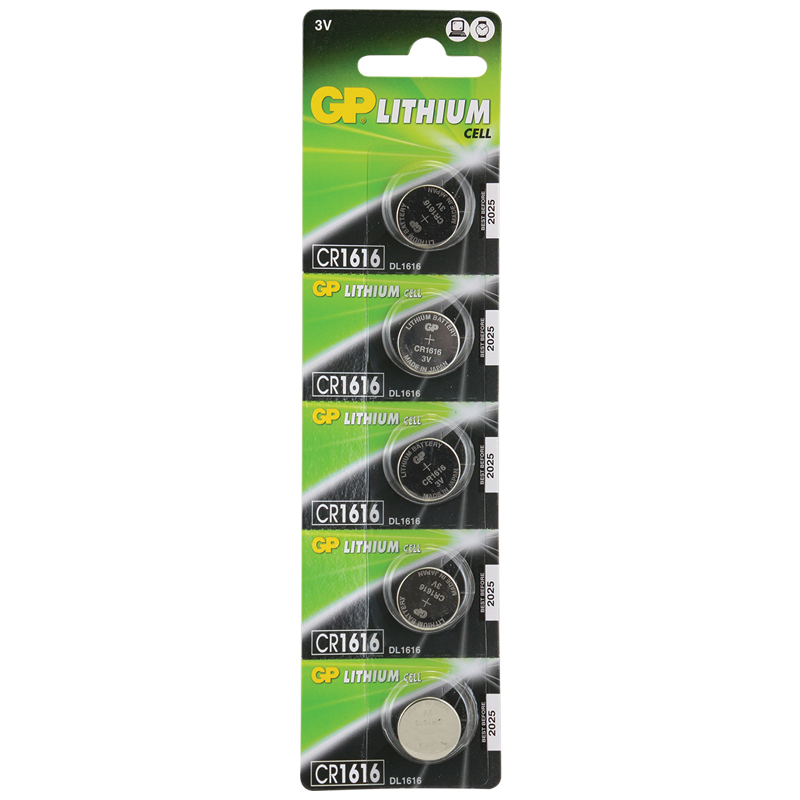 GP CR1616 3V LİTYUM PİL 5Lİ PAKET (4812)