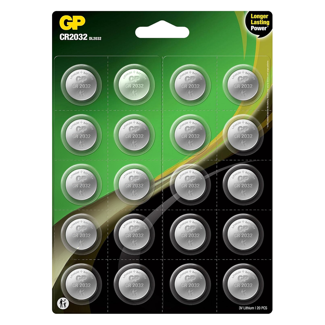 GP CR2032 DL2032 BLİSTERLİ 20Lİ LITYUM PARA PİL (GP CR2032-2CAI20 ) (4812)