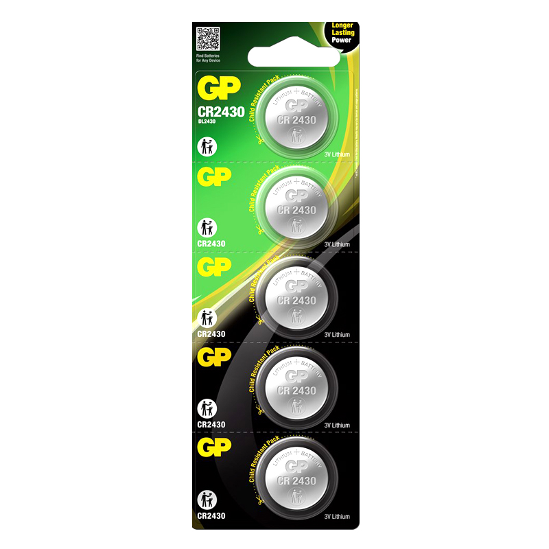 GP CR2430 3 VOLT LİTYUM PİL 5Lİ PAKET GPCR2430-2CPU5 (GPPBL2430054) (4812)
