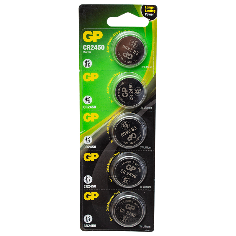 GP CR2450 3V LİTYUM PİL 5Lİ PAKET (4812)