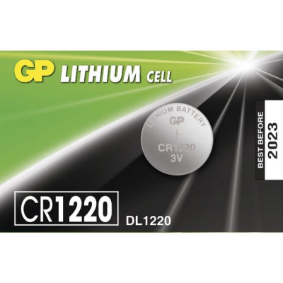 GP LITHIUM CELL CR-1220 DL-1220 PARA PİLİ 3V 5Lİ KART (4812)