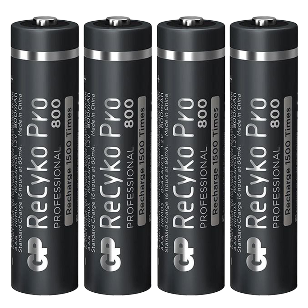 GP RECYKO PRO İNCE AAA 800 MAH ŞARJLI 4LÜ PİL GP85AAAHCB-2EB4 (GPRHCH83B205) (4812)