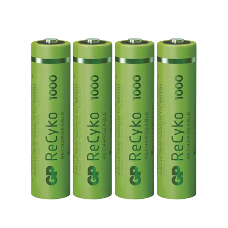 GP RECYKO 950 MAH AAA İNCE 4LÜ ŞARJLI KALEM PİL GP100AAAHCE-2EB4 (GPRHC103E001) (4812)