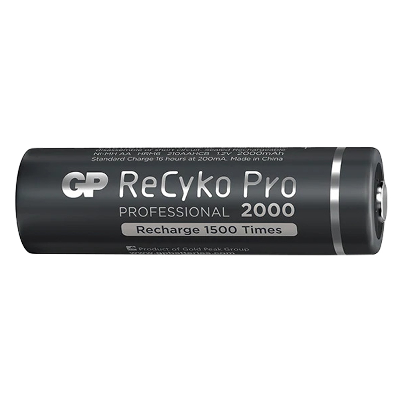 GP RECYKO PRO AA 2000 MAH ŞARJLI 4LÜ PİL GP210AAHCB-2EB4 (GPRHC212B309) (4812)