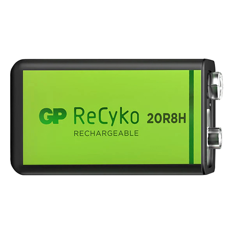 GP RECYKO 9 VOLT 200 MAH NI-MH ŞARJLI PİL GP20R8H-2E1-(GPRHV208R075) (4812)