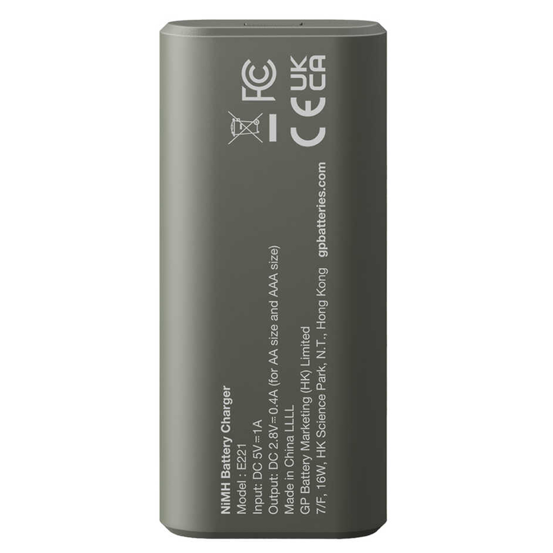 GP RECYKO E221 2 X 2600 MAH R6 AA PİLLİ PİL ŞARJ CİHAZI (GP-E221/270AHCER21-2GTLB2) (4812) GP RECYKO E221 2 X 2600 MAH R6 AA PİLLİ PİL ŞARJ CİHAZI (GP-E221/270AHCER21-2GTLB2) (4812)
