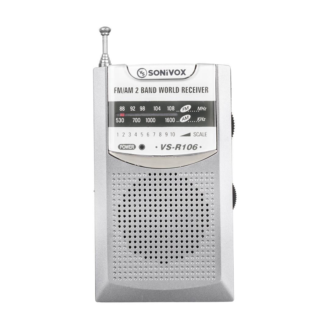 GRİ RENK CEP TİPİ ANALOG FM RADYO VS-R106 (4812)
