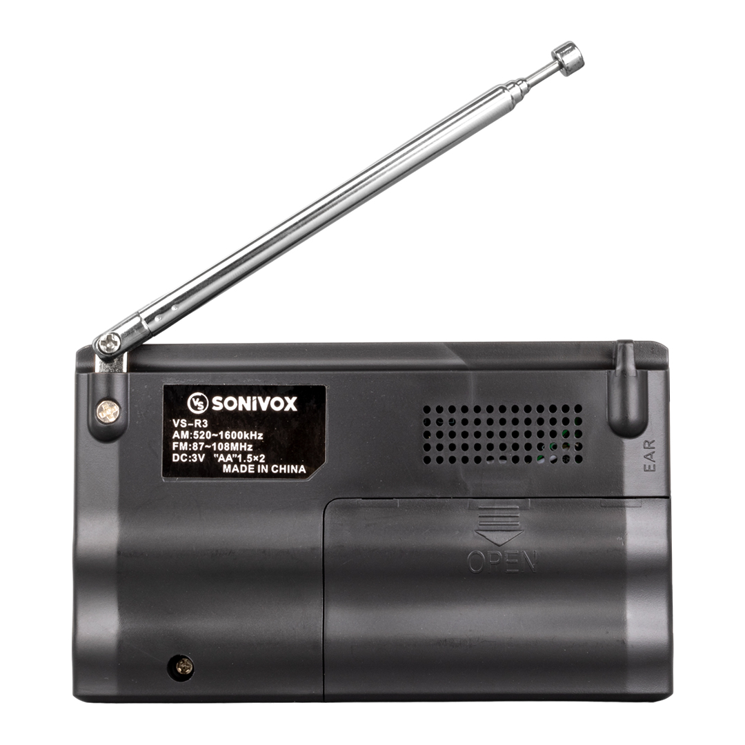 GÜMÜŞ RENK CEP TİPİ ANALOG FM RADYO VS-R3 (4812)