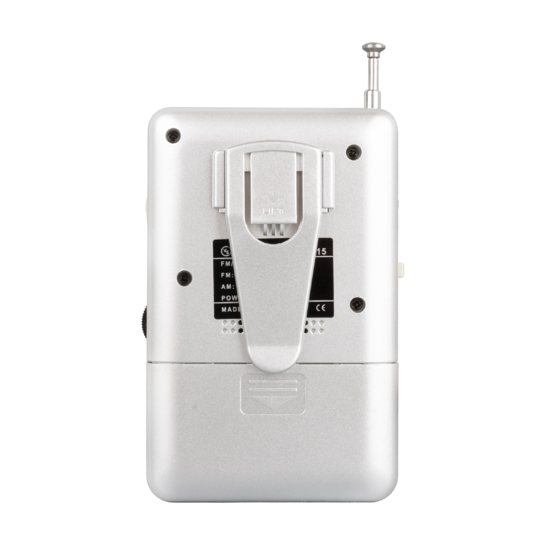 GÜMÜŞ RENK CEP TİPİ ANALOG FM RADYO VS-R115 (4812)