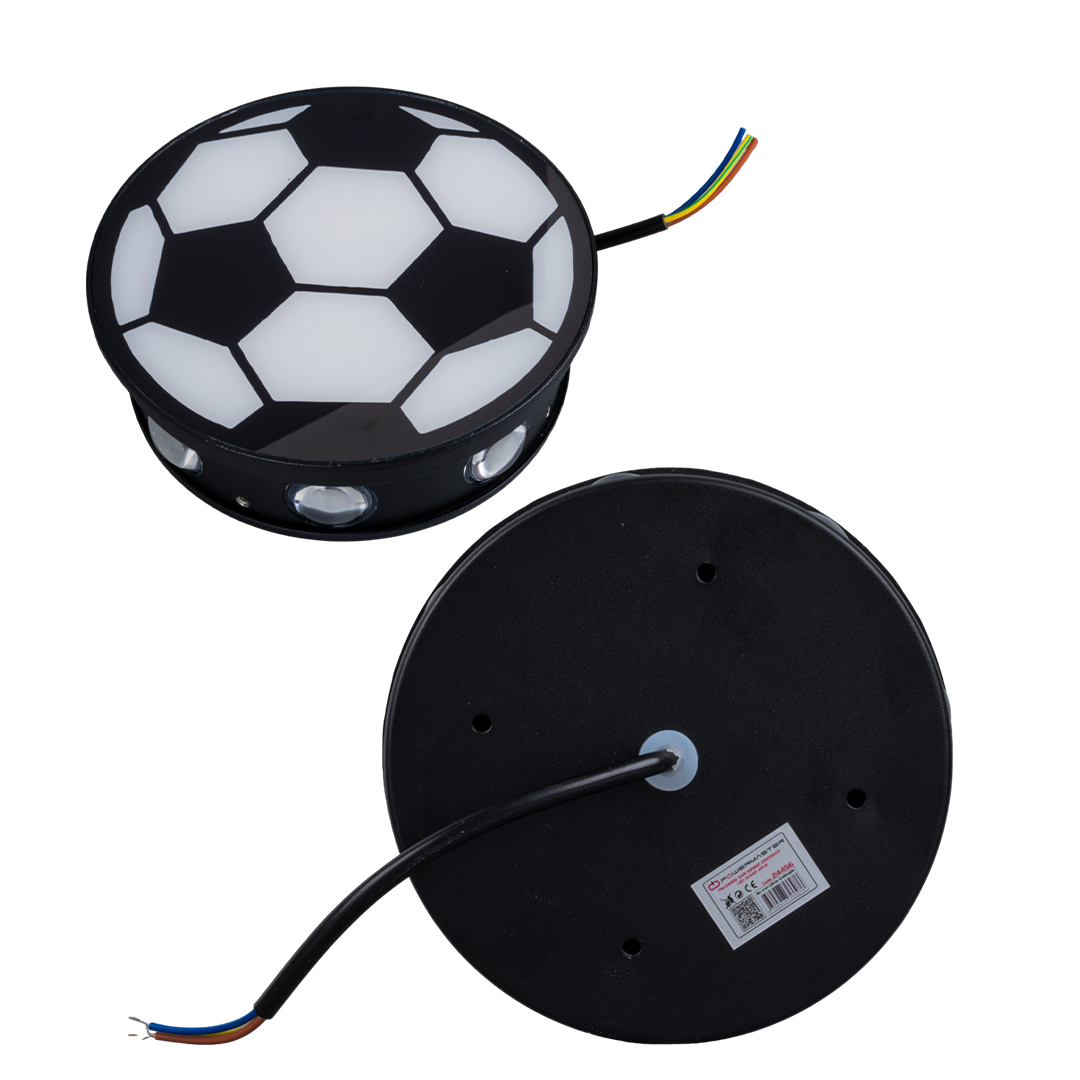 GÜN IŞIĞI - KIRMIZI FUTBOL TOPU DEKORATİF LED DUVAR APLİK (4812)