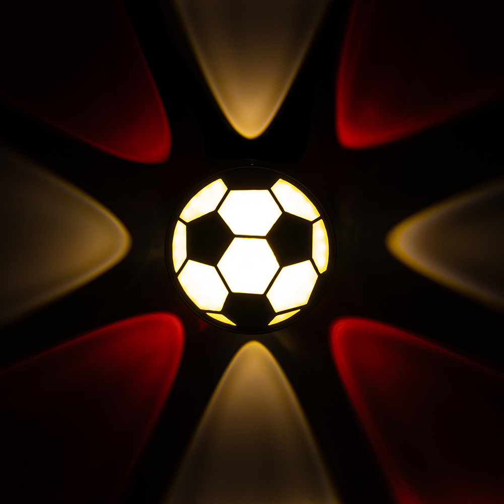 GÜN IŞIĞI - KIRMIZI FUTBOL TOPU DEKORATİF LED DUVAR APLİK (4812)