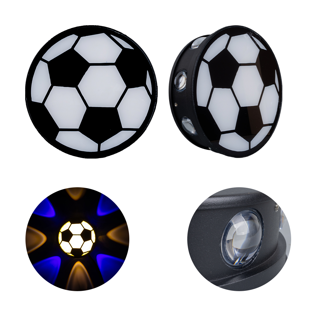GÜN IŞIĞI - MAVİ FUTBOL TOPU DEKORATİF LED DUVAR APLİK (4812)