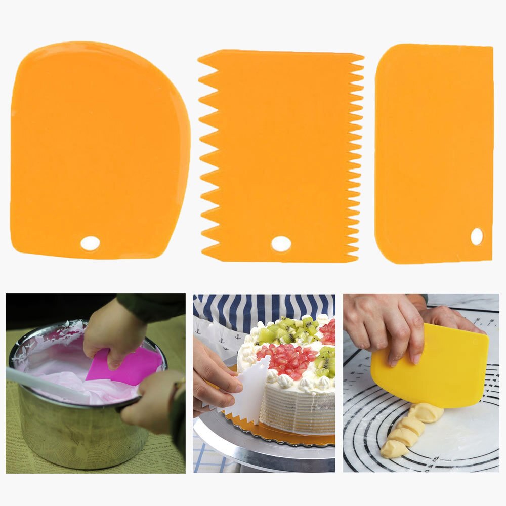 Hamur Şekillendirici Kesici Kazıyıcı Pasta Kek Dekorasyon Seti (4812)