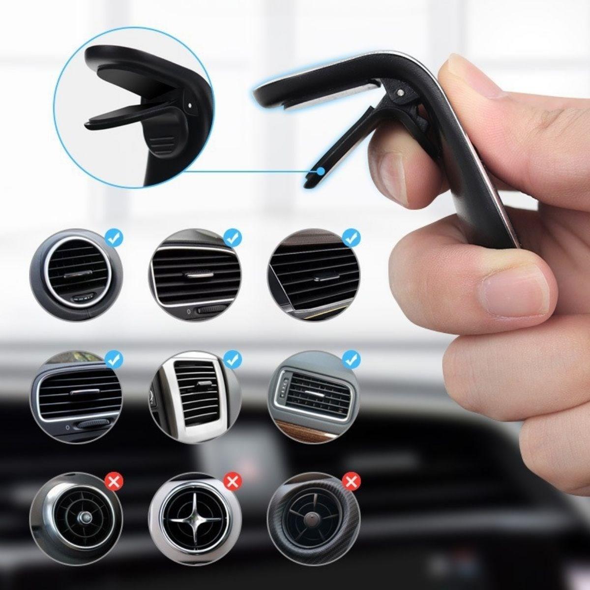 Havalanndırma Izgarasına Takılabilen Mandallı Mıknatıslı Oto Araç Içi Manyetik Telefon Tutucu (4812) Havalanndırma Izgarasına Takılabilen Mandallı Mıknatıslı Oto Araç Içi Manyetik Telefon Tutucu (4812)