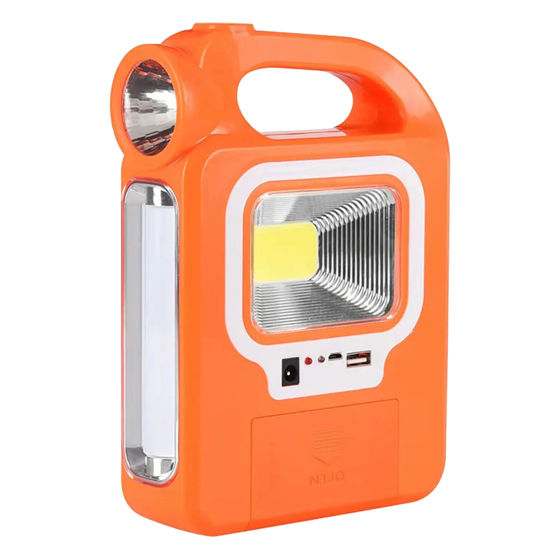 HB-6399A COB LEDLİ SOLARLI 3 KADEMELİ USB ÇIKIŞLI ŞARJLI IŞILDAK FENER (2 PARÇA AMPULÜ UNUTMA) (4812)
