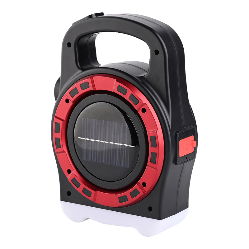 HB-6678C COB LEDLİ 20 WATT 3 KADEMELİ ŞARJ EDİLEBİLİR USB ÇIKIŞLI SOLAR LAMBA (4812)
