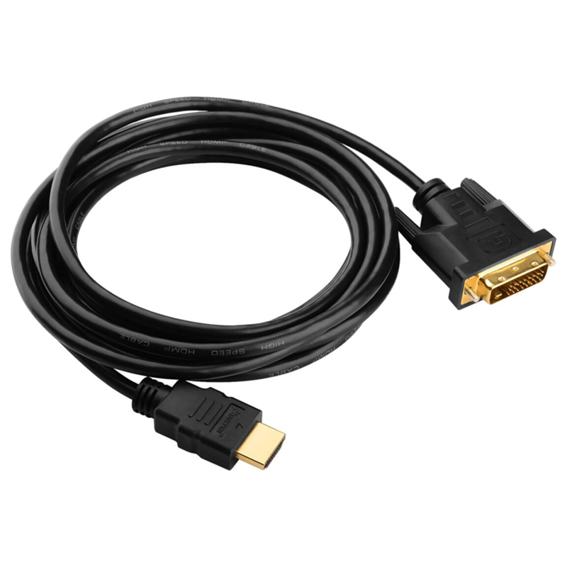 HDMI DVI KABLO 5 METRE DVI 24+1 MALE TO HDMI 19P MALE (4812)