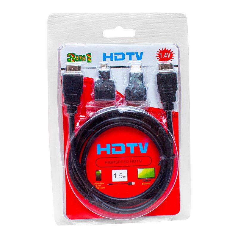 HDMI KABLO 1.5 METRE 3LÜ SET (MICRO HDMI HDMI*MİNİ HDMI HDMI) (4812) HDMI KABLO 1.5 METRE 3LÜ SET (MICRO HDMI HDMI*MİNİ HDMI HDMI) (4812)