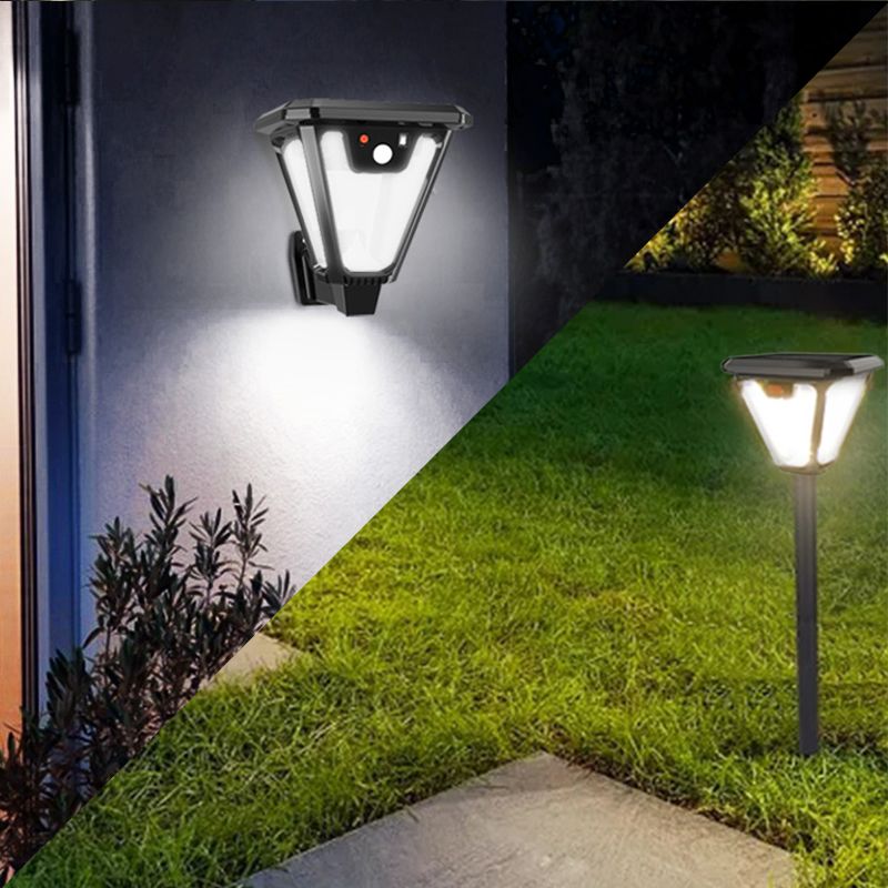 HS-V83 SOLAR SENSÖRLÜ 100 SMD LEDLİ 3 MODLU BAHÇE VE DUVAR LAMBASI (4812)