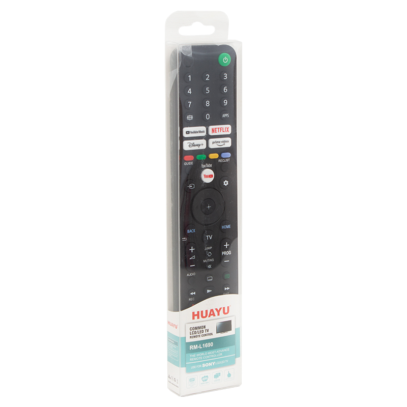 HUAYU KL SONY RM-L1690 NETFLIX-YOUTUBE-PRIME VIDEO-DISNEY+ TUŞLU LCD LED TV KUMANDA BLİSTERLİ (4812)