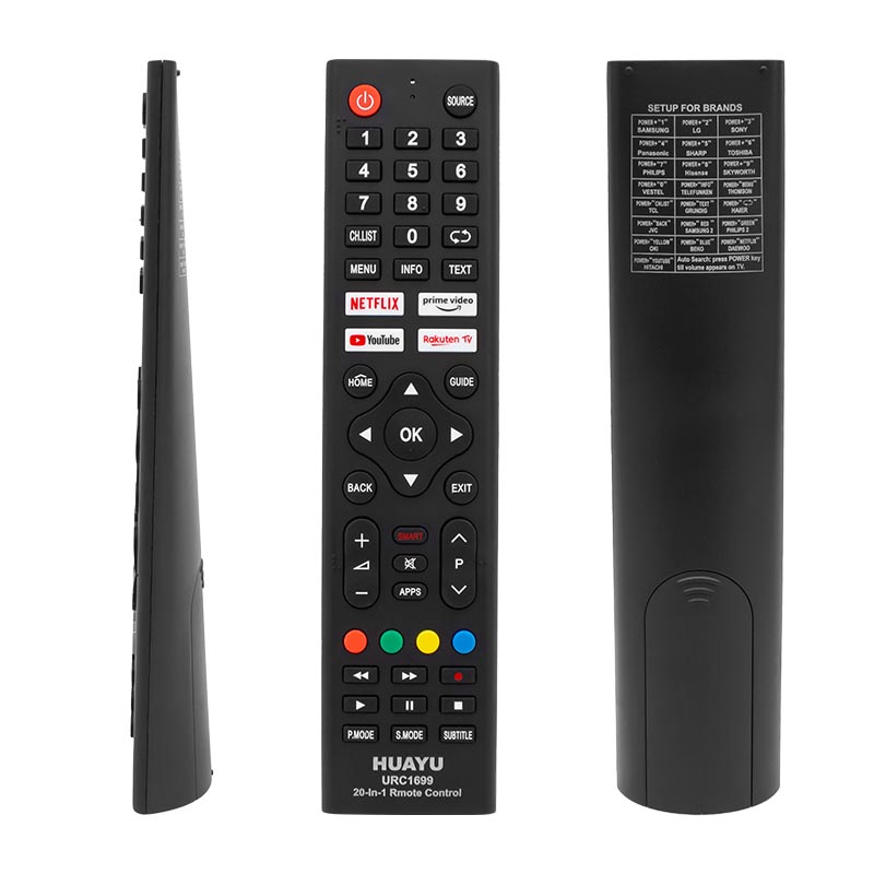 HUAYU KL URC1699 20 IN 1 NETFLIX- YOUTUBE- PRIME VIDEO TUŞLU UNIVERSAL LCD-LED TV KUMANDA (4812)