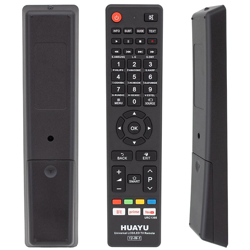 HUAYU URC1366 12 IN 1 NETFLIX PRIME YOUTUBE TUŞLU UNIVERSAL AKILLI KUMANDA BLİSTERLİ (4812)