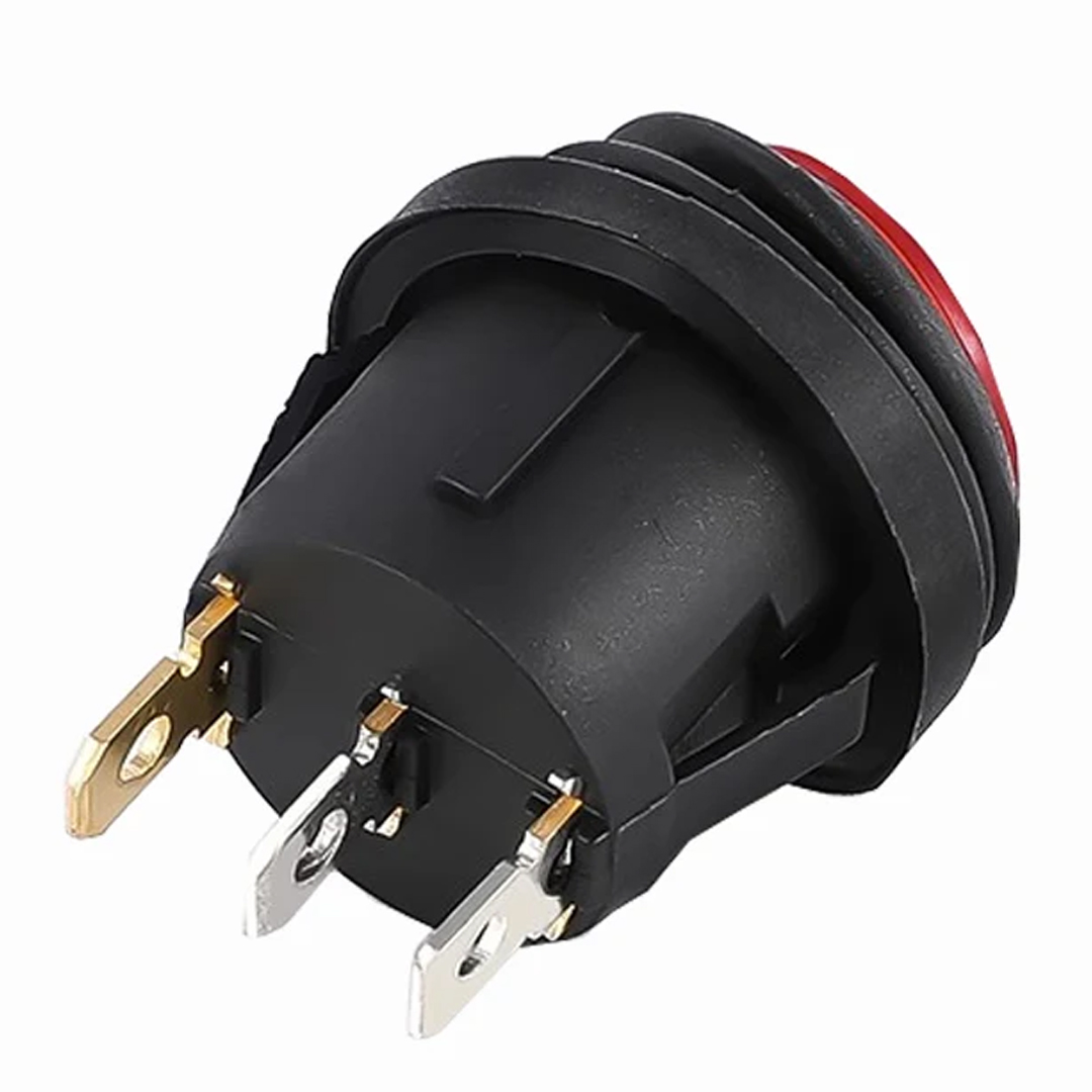 IC-131W YUVARLAK 220 VOLT IŞIKLI SU GEÇİRMEZ ON/OFF ANAHTAR (4812)