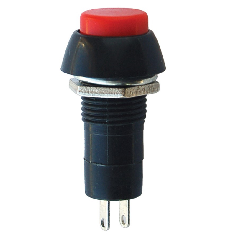 IC-186 YUVARLAK BASMALI 12MM KALICILI BUTON ANAHTAR PBS-11A-B (4812)