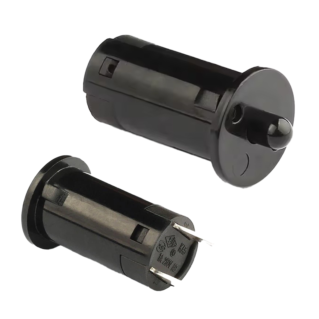 IC-187A KAPAK SWİTCH Ø12MM (NC) NORMALDE KAPALI KONTAK PBS-25B SİYAH (4812)