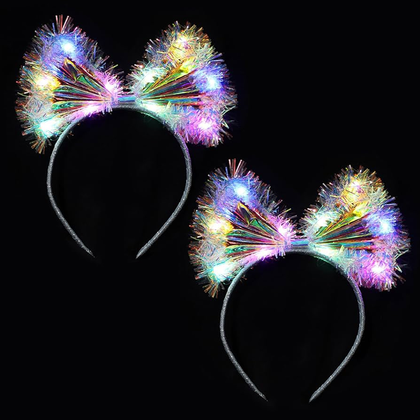 Işıltılı Fiber Fiyonk Gece Tacı Işıklı Ledli Eğlence Tacı 1 Adet 20x21 cm (4812) Işıltılı Fiber Fiyonk Gece Tacı Işıklı Ledli Eğlence Tacı 1 Adet 20x21 cm (4812)