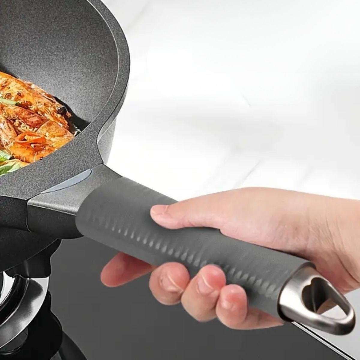 Isıya Dayanıklı Silikon Kauçuk Tencere,Kapı Tutma Kılıfı Kendinden Küçülen,Her Sapa Uyumlu Tava Kulp Yalıtımı 12-15 cm (4812)
