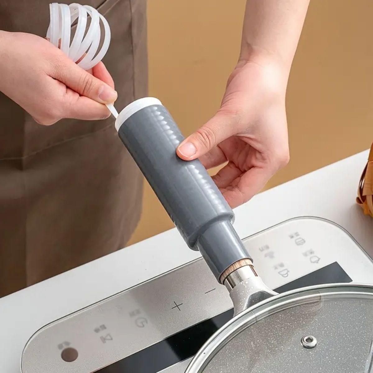 Isıya Dayanıklı Silikon Kauçuk Tencere,Kapı Tutma Kılıfı Kendinden Küçülen,Her Sapa Uyumlu Tava Kulp Yalıtımı 12-15 cm (4812)