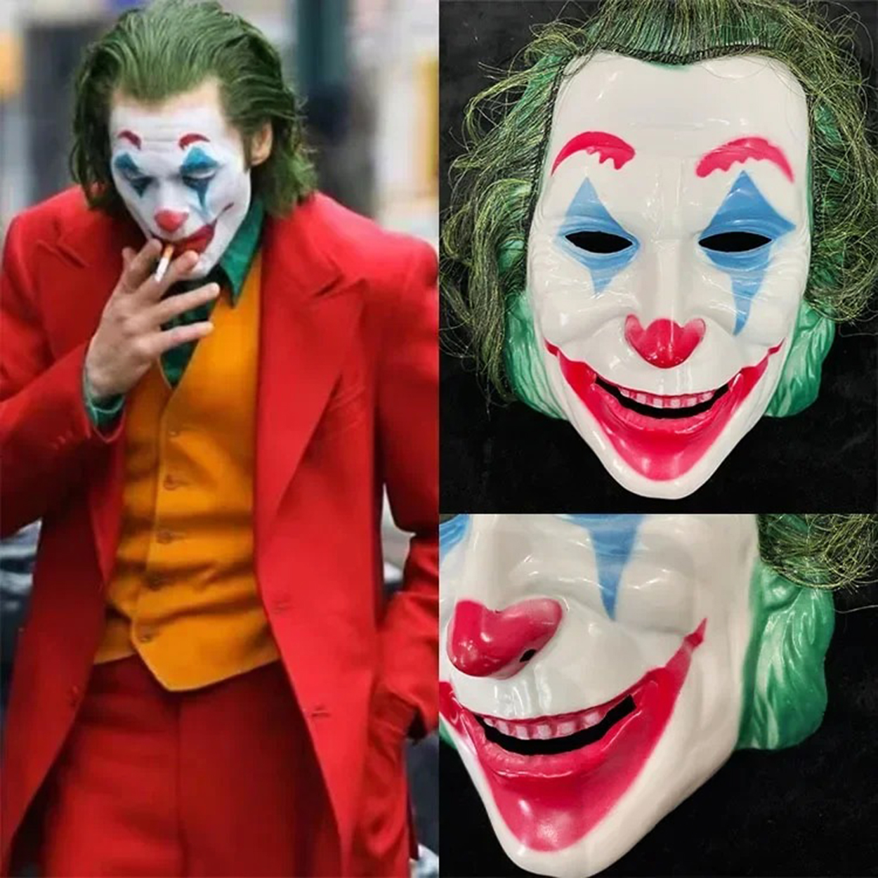 Joaquin Phoenix Joker Maskesi Yeşil Saçlı (4812)